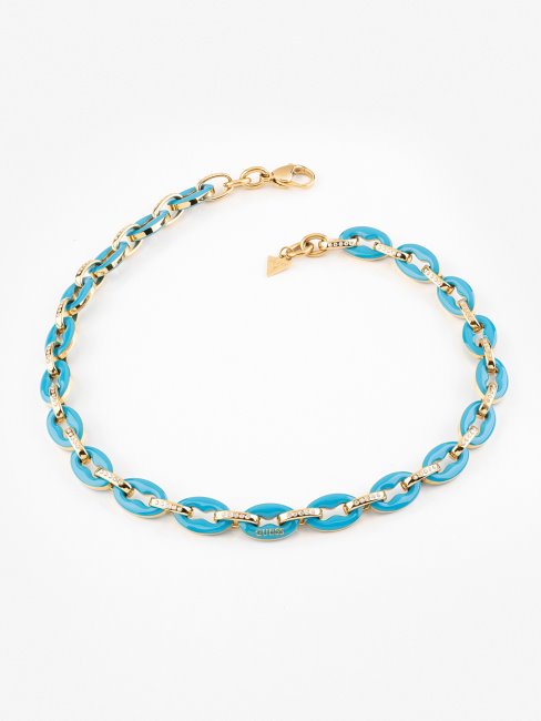 Collier Guess Maillons Pop Bleu Clair