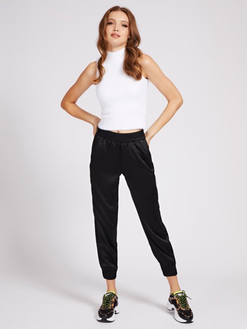 Pull Col Roulé Sans Manches Guess Blanc