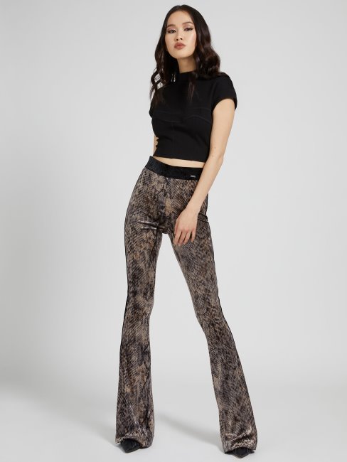 Haut Court En Maille Point De Rome Noir Deviner