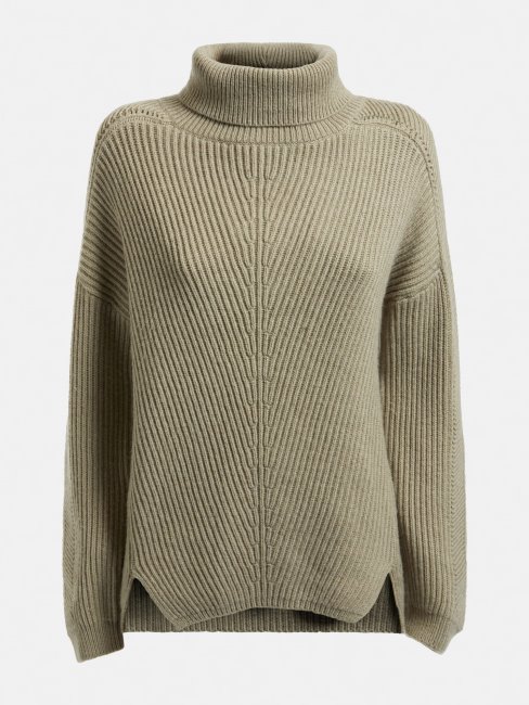 Pull Col Roulé Gris Guess