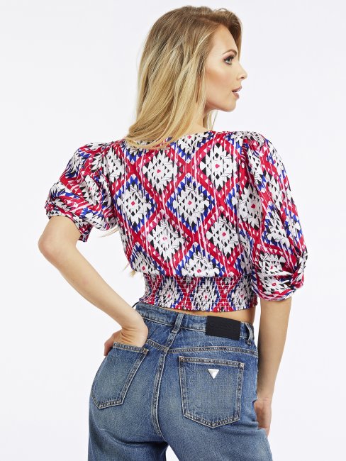 Haut à Imprimé Guess All Over Multi Rose