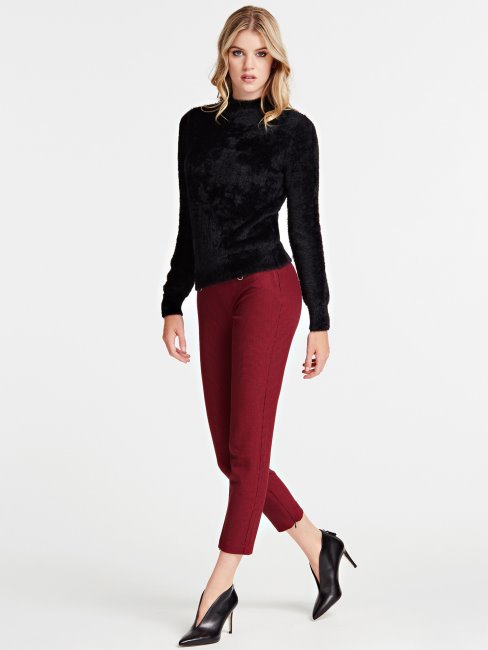 Guess Pull Col Roulé Noir