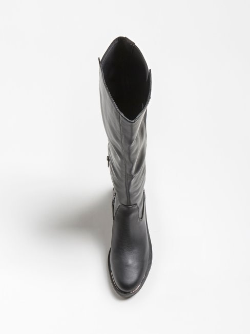 Guess Raniela Botte à Bout Rond Noir