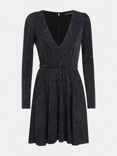 Robe Blanche Effet Lurex Multi Guess