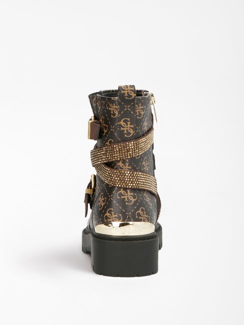 Bottines Guess Ornina 4g Logo Marron