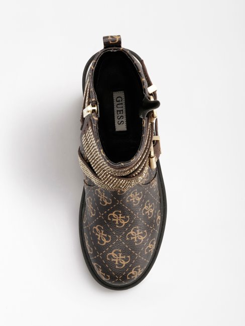 Bottines Guess Ornina 4g Logo Marron