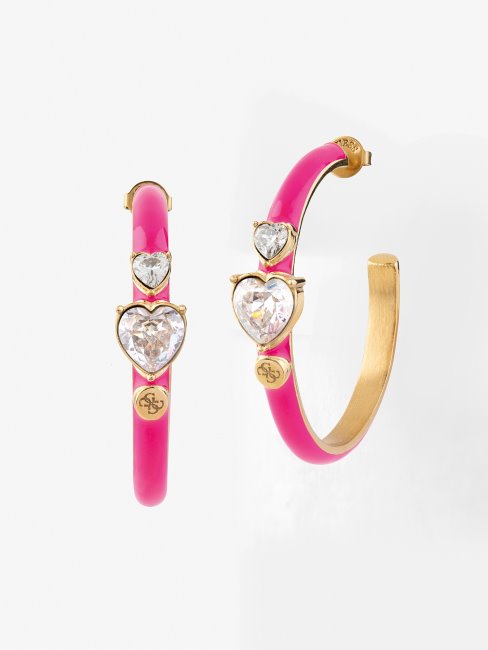 Boucles D'oreilles Devine Des Néons Roses