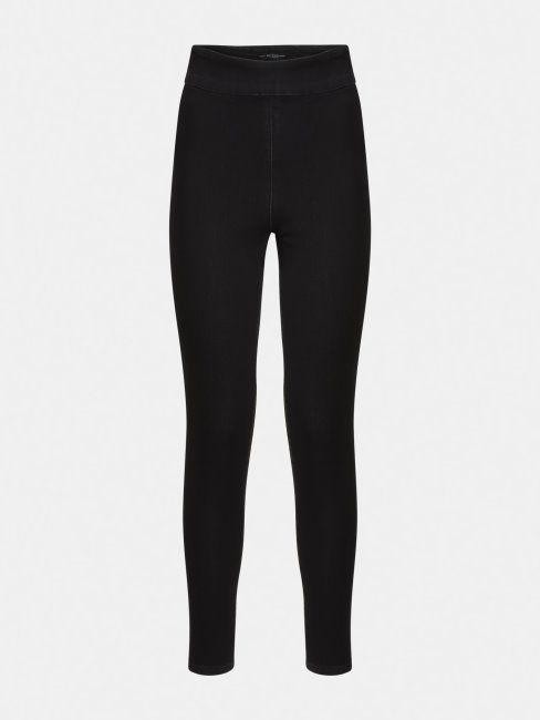 Pantalon En Jean Coupe Jegging Noir Guess