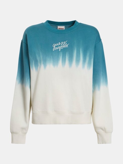 Sweat Vert à Logo Multi-devises Devant