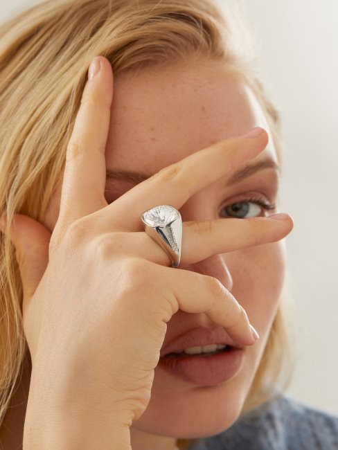 Supposons Que La Bague Fantaisie En Argent