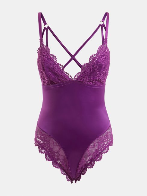 Guess Dentelle Satin Body Violet