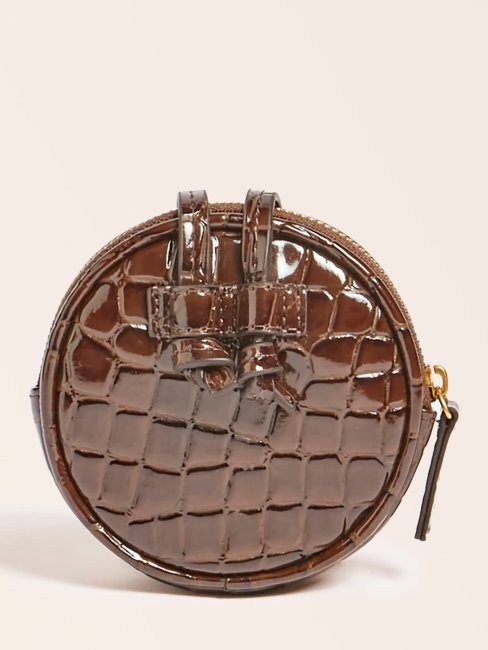 Mini Pochette Logo Guess Marron