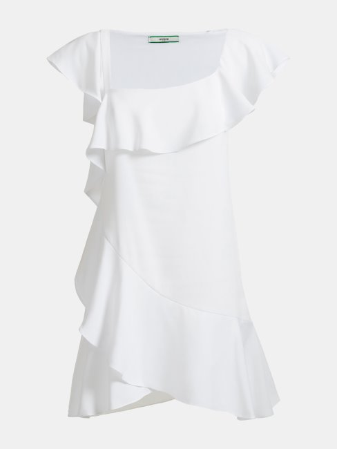 Robe Blanche à Volants Guess