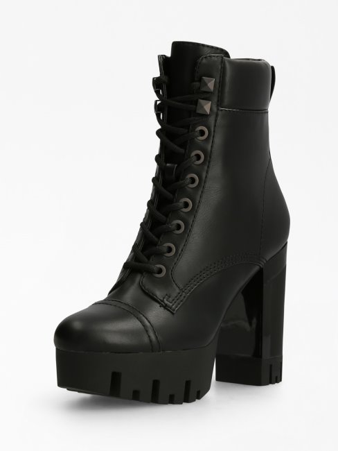 Geovey Bottines à Clous Noir Guess