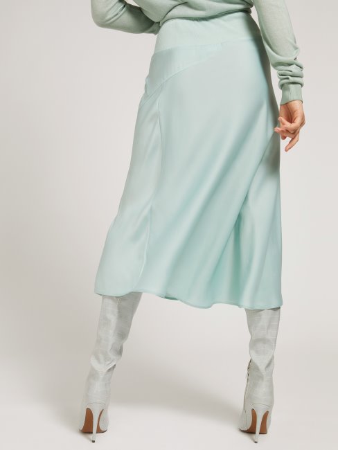 Guess Sarcelle Jupe Longue Fendue