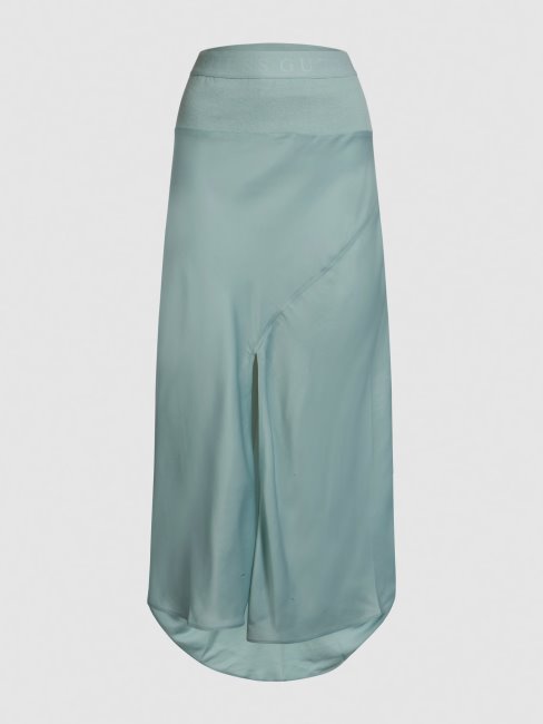 Guess Sarcelle Jupe Longue Fendue