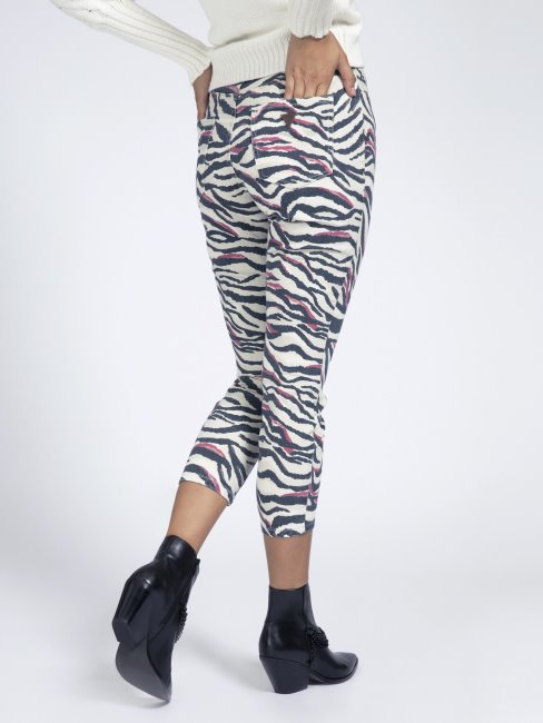 Jean Skinny Imprimé Noir Multi Guess