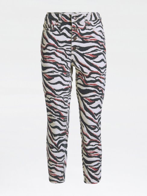 Jean Skinny Imprimé Noir Multi Guess