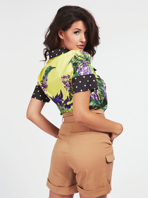 Chemise à Imprimé Floral Guess Multi Jaune