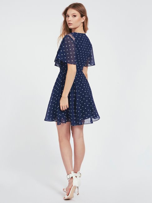 Robe Trapèze Imprimée Sur L'ensemble Guess P76k