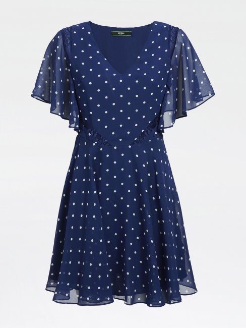 Robe Trapèze Imprimée Sur L'ensemble Guess P76k