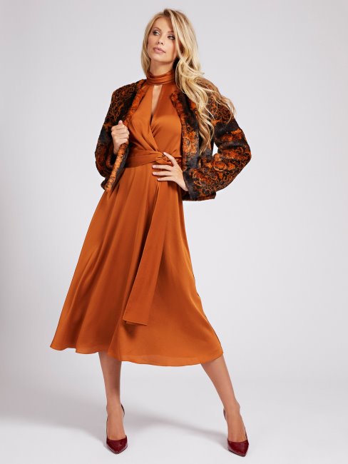 Veste En Fausse Fourrure Motif Multicolore Guess Marciano