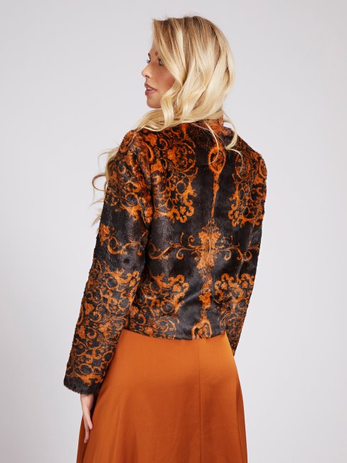 Veste En Fausse Fourrure Motif Multicolore Guess Marciano