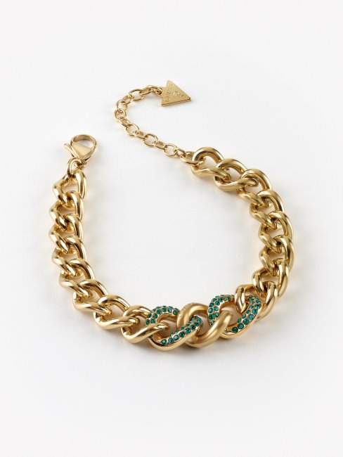 Guess Chains Rule' Bracelet Vert Multi