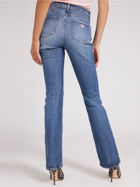 Pantalon Denim Fit And Flare Bleu Guess
