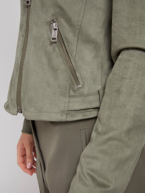 Veste Imitation Cuir Verte Guess