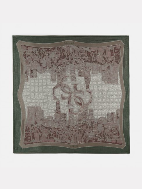 Kéfia Jacquard Peint Guess Rouge