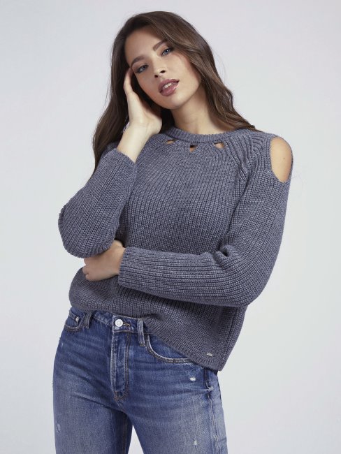 Pull Guess Gris Ajouré