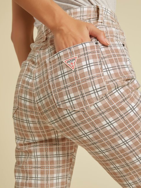 Guess Pantalon Denim Coupe Décontractée Marron