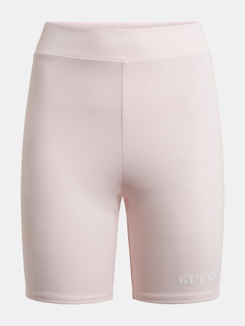 Short De Motard Rose à Logo Guess
