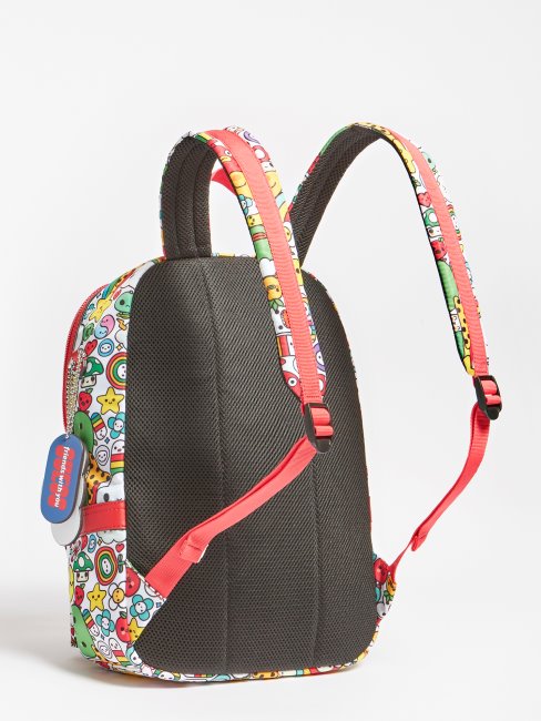 Sac à Dos à Imprimé De Personnages Sur L'ensemble Motif Multicolore Guess
