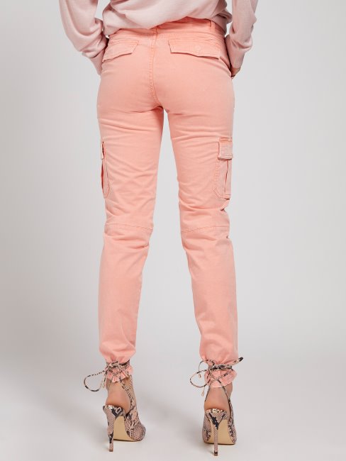 Pantalon Cargo Skinny Fit Guess Orange