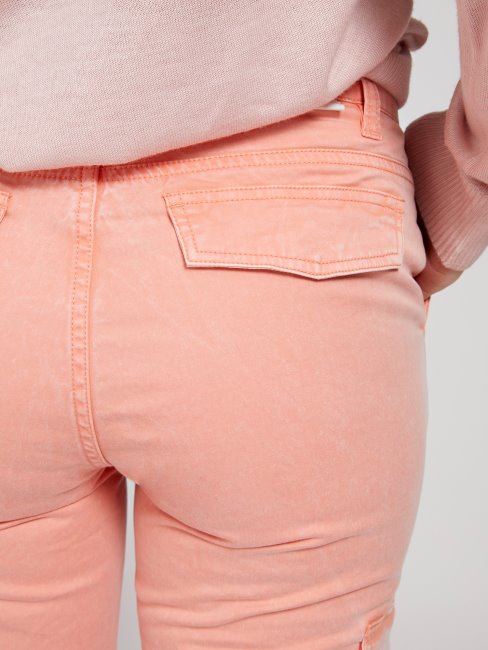 Pantalon Cargo Skinny Fit Guess Orange