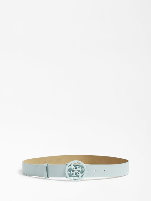 Ceinture Nives Bleu Sarcelle En Cuir Véritable Guess