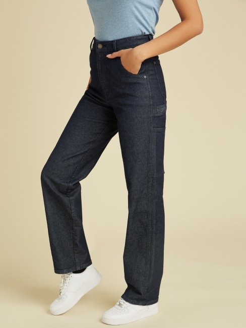 Guess Pantalon Cargo Bleu Foncé