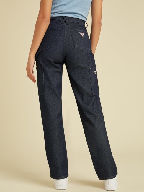 Guess Pantalon Cargo Bleu Foncé