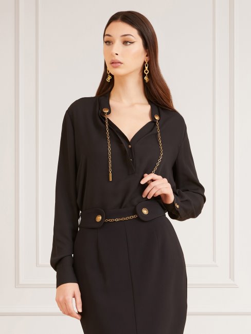 Guess Marciano Chaîne Blouse Noir