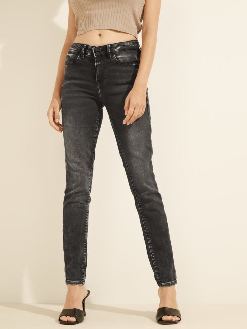 Pantalon Denim Coupé Jegging Gris Guess