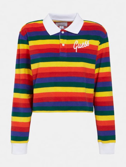 Polo Court à Motif Guess Multicolore