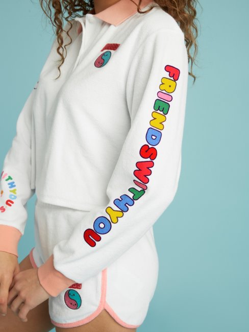 Polo Court Guess Blanc Multi