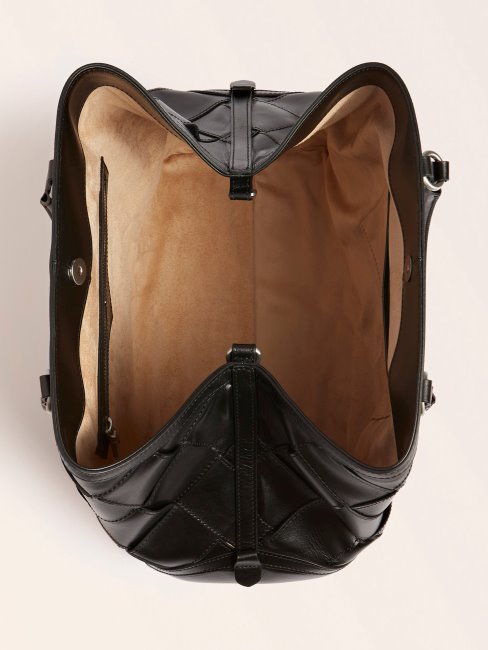 Sac à Main Guess En Cuir Véritable Giorgia Luxe Noir