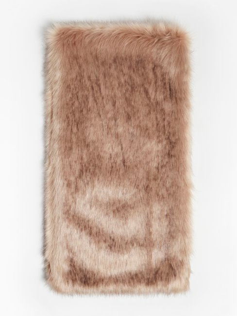 écharpe Guess En Fausse Fourrure Beige