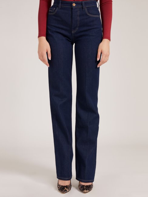 Pantalon Bleu En Denim Bleu Guess