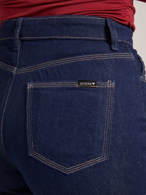 Pantalon Bleu En Denim Bleu Guess