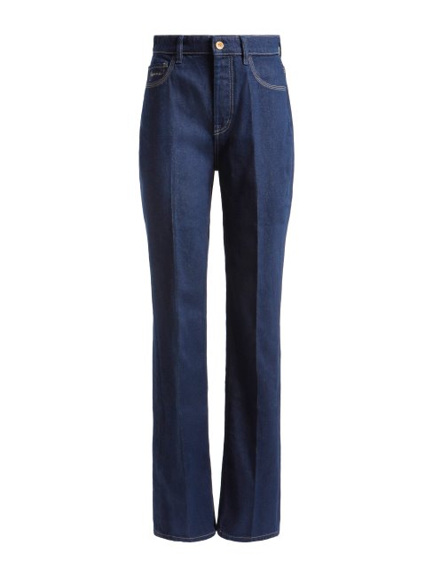 Pantalon Bleu En Denim Bleu Guess