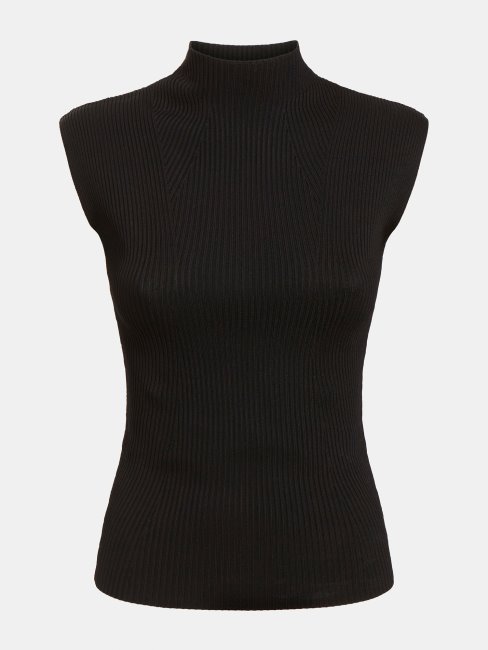 Guess Pull Débardeur Col Roulé Noir